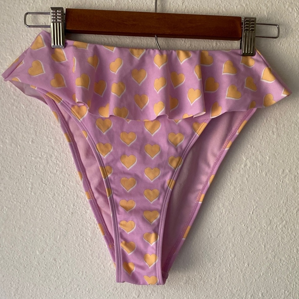 Stoney Clover Lane NWT for Target Pink and Yellow Heart Bikini Bottom Size XS